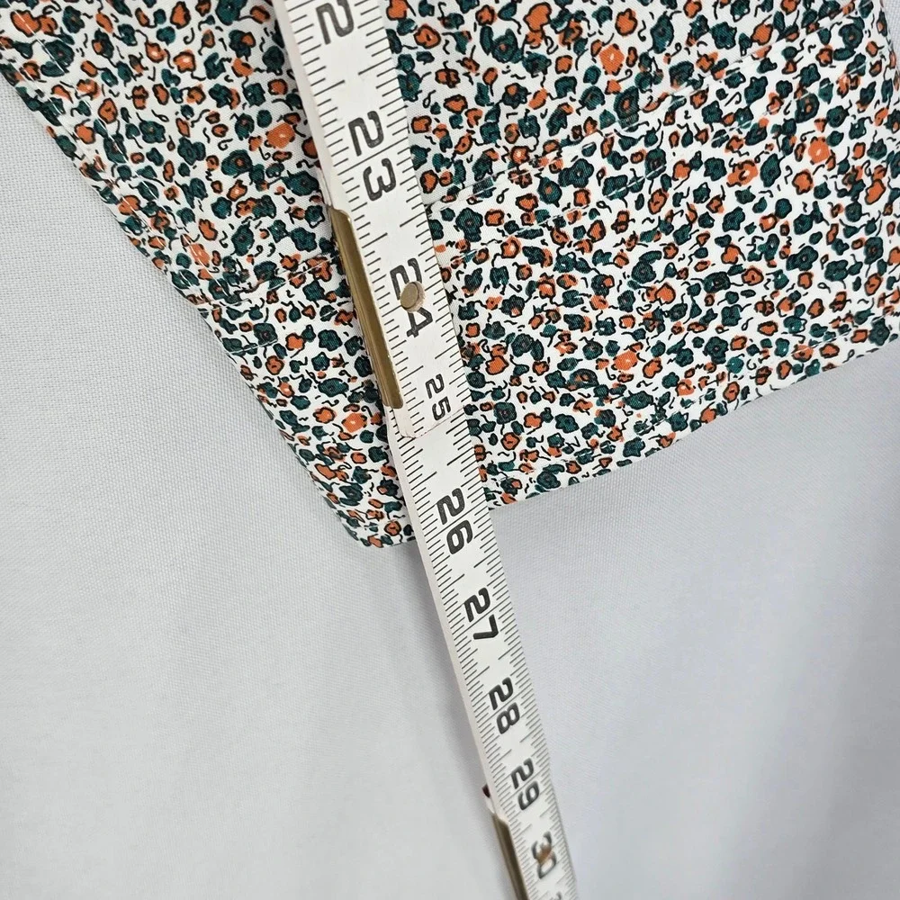 Banana Republic Shirt Men Size XL Floral Non Iron Cotton Slim Fit Casual 17-17.5